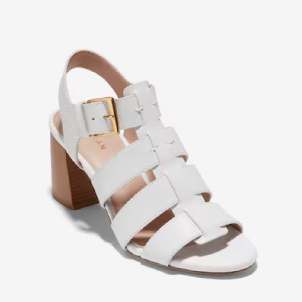 Cole Haan White Minimalist Sandals